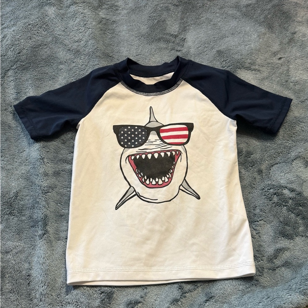 Sporto Navy and White Activewear Top